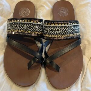 Ladies Sandals made by So. Size 8M. Used, good condition